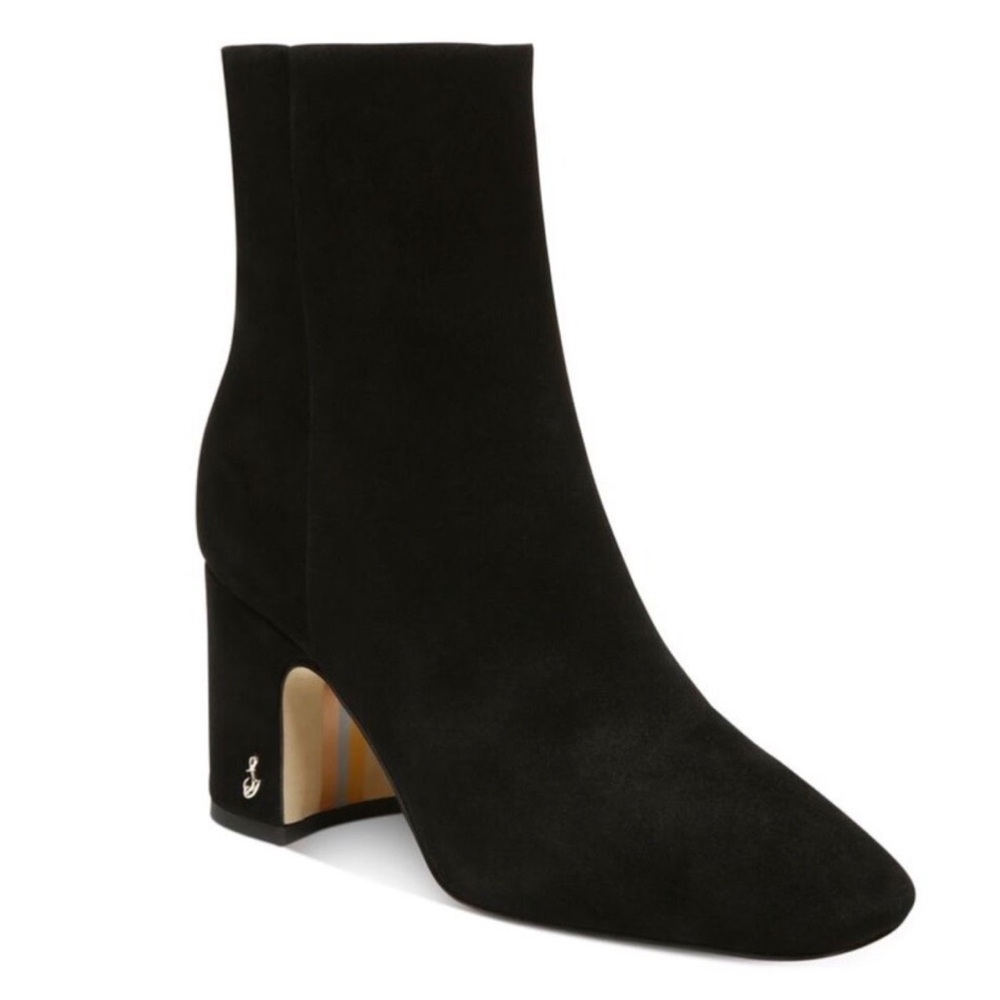 Sam Edelman boots "Fawn" Black Suede Booties size 8